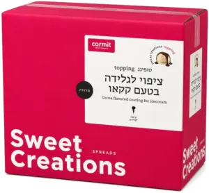 ציפוי לגלידה בטעם קקאו