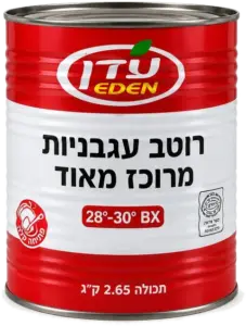 מארז רוטב עגבניות מרוכז 4ל׳ עדן